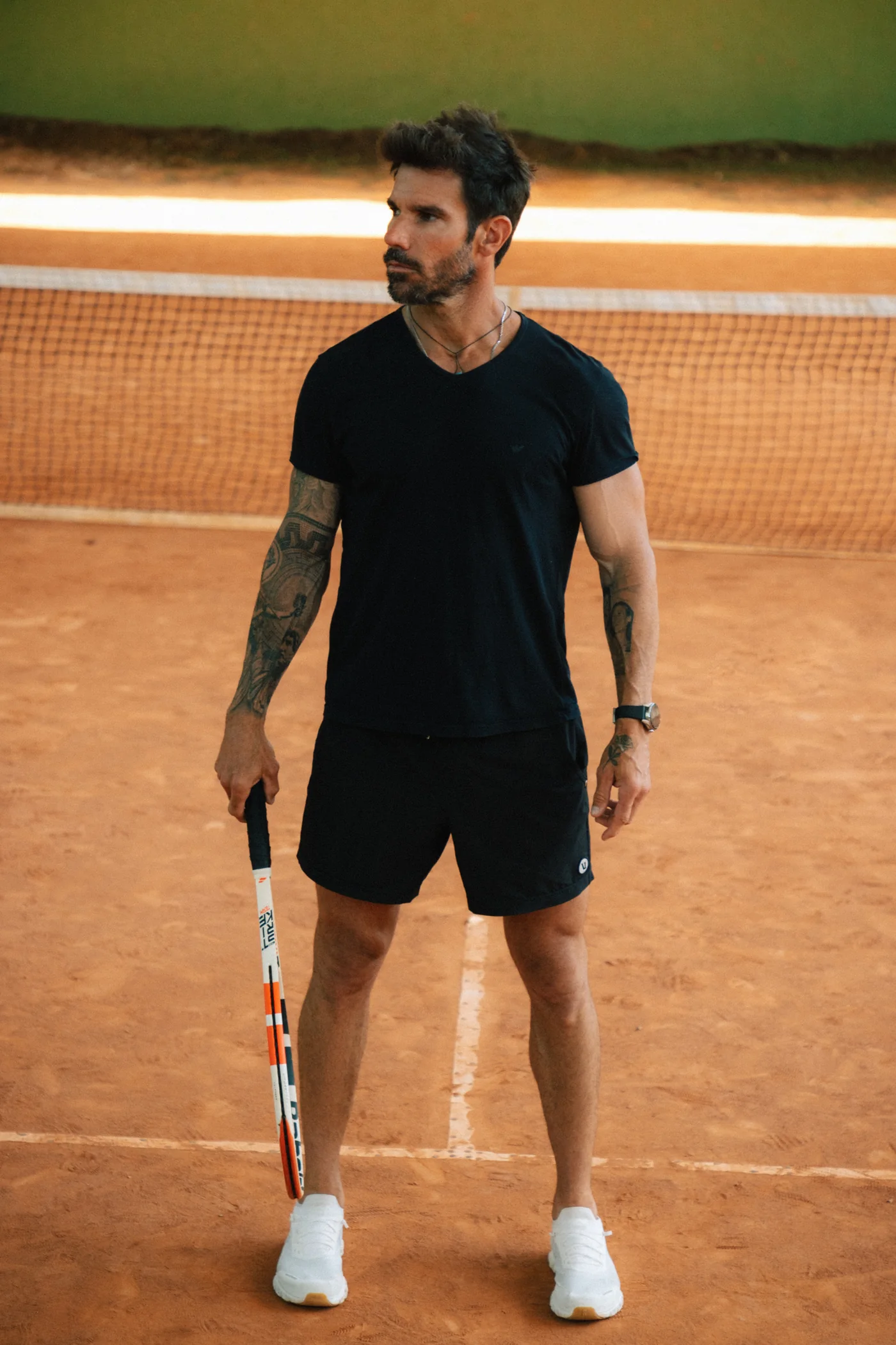 Fabio Silva on a clay court